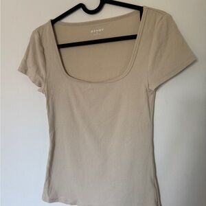 Old Navy Women's Cream Scoop-Neck Top